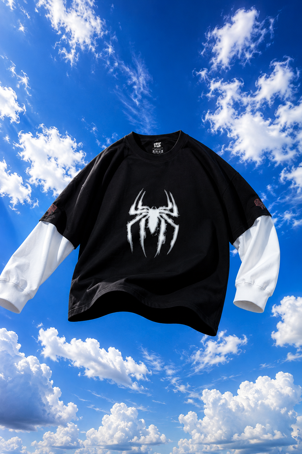 WEB SHADOW — Oversized Tee (100% French Terry Cotton)