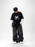 WEB SHADOW — Oversized Tee (100% French Terry Cotton)