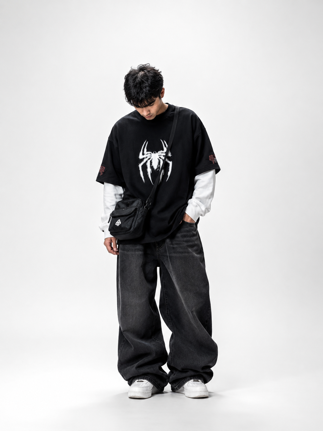 WEB SHADOW — Oversized Tee (100% French Terry Cotton)