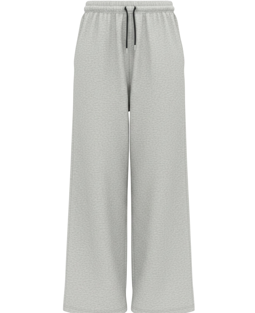 Grey Cotton Joggers Front Design