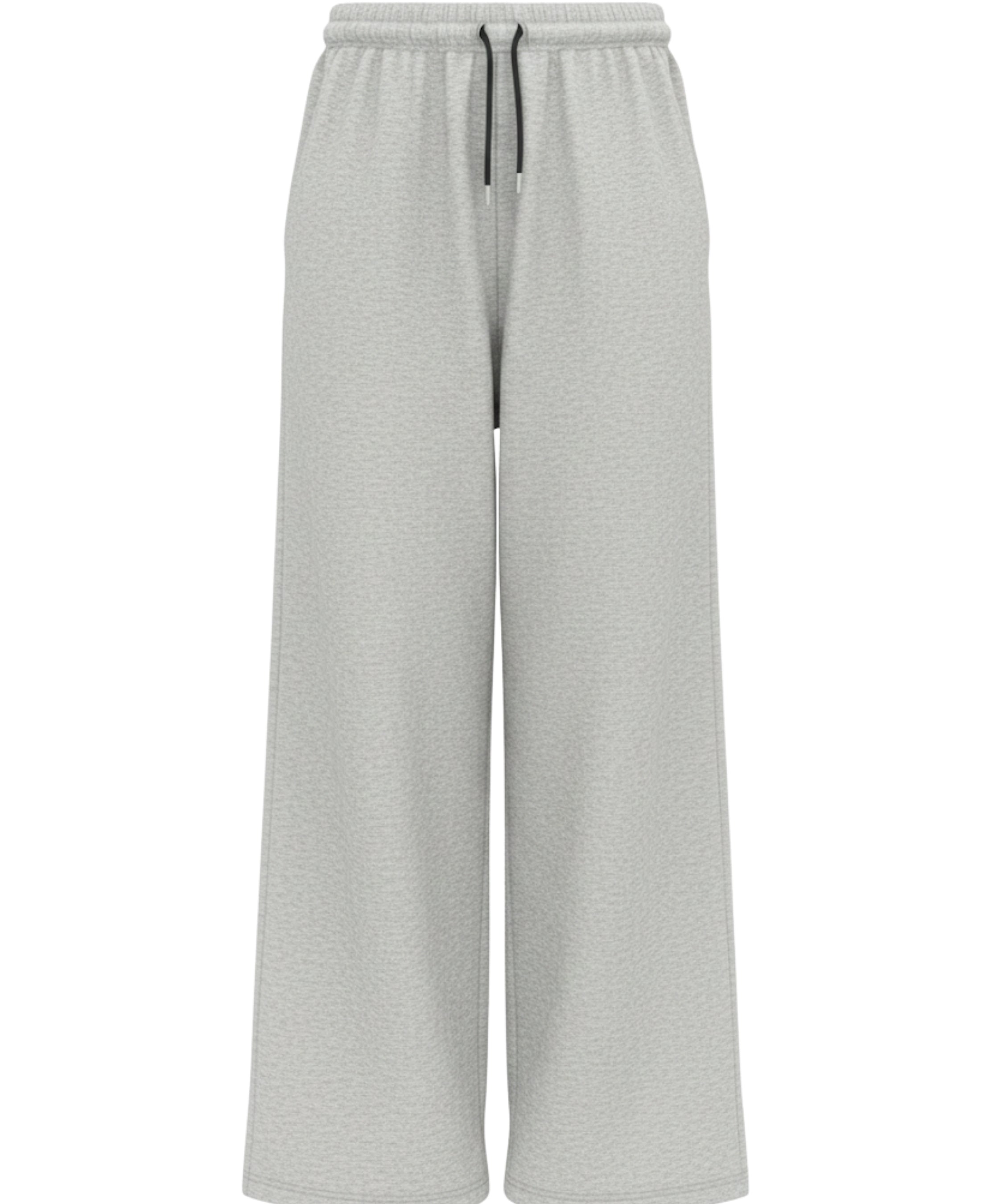 Grey Cotton Joggers Front Design